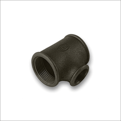 Black-Malleable-Iron-Reducing-Tee