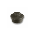 Black-Malleable-Iron-Square-Head-Beaded-Plug