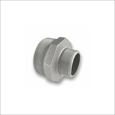 Galvanised-Malleable-Iron-Reducing-Hexagon-Nipple