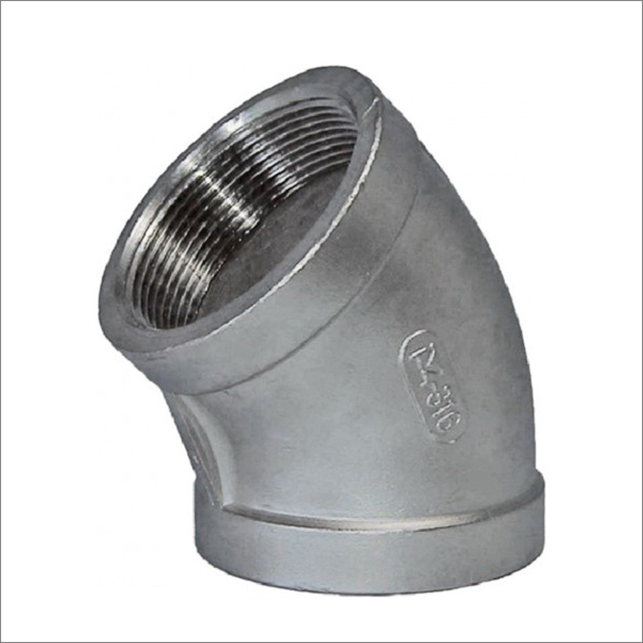 BSP Threaded Elbow Union Cone Seat 150LB 316 Stainless Steel