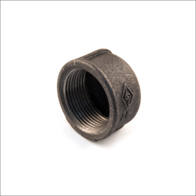 Black-Malleable-Iron-Round-Cap
