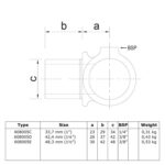 Internal-Swivel-Tee-Key-Data-Sheet