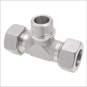 Male-Branch-Tee-BSPP-Single-Ferrule-Compression-316-Stainless-Steel