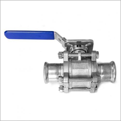 Stainless-Steel-Press-Fitting-3PC-Ball-Valve-With-Pressends