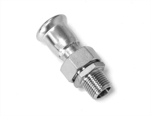 UNION COUPLING MALE PRESS FITTING STAINLESS STEEL