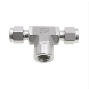 FEMALE-BRANCH-TEE-NPT-TWIN-FERRULE-STAINLESS-STEEL