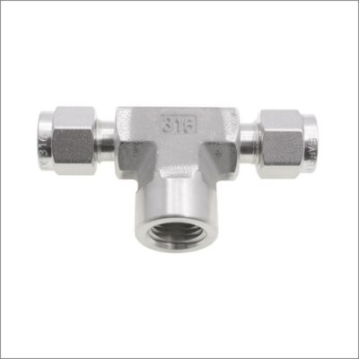 FEMALE-BRANCH-TEE-NPT-TWIN-FERRULE-STAINLESS-STEEL