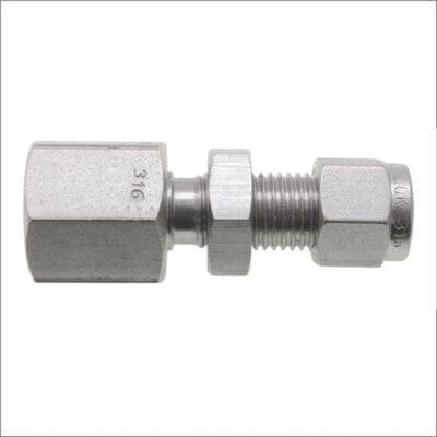 FEMALE-BULKHEAD-NPT-TWIN-FERRULE-STAINLESS-STEEL