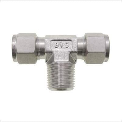 MALE-BRANCH-TEE-BSPT-TWIN-FERRULE-STAINLESS-STEEL