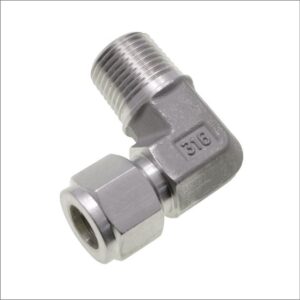 MALE-STUD-ELBOW-BSPT-TWIN-FERRULE-STAINLESS-STEEL