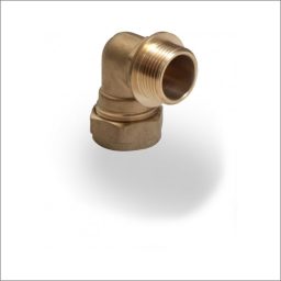 Brass-Male-Iron-Elbow-90-Brass-Compression-Fitting