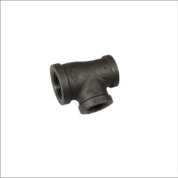Branch-Reducing-Tee-Black-Malleable-Iron-Pipe-Fitting