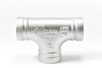 Grooved-Pipe-Fitting-Tee-Galvanised