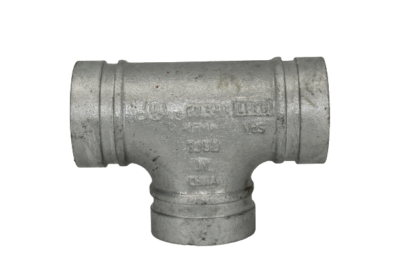 Tee-Short-Radius-Galvanised-Grooved-Pipe-Fitting