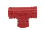 Tee-Short-Radius-Red-Grooved-Pipe-Fitting