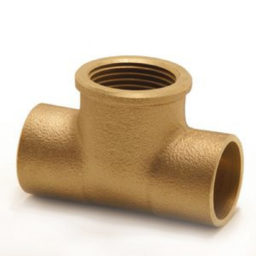 Female-Tee-(Brass)-Copper-End-Feed-Fitting