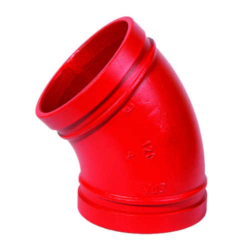 Grooved-Pipe-Fitting-45-Degree-Elbow-Red