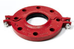 Grooved-Pipe-Fitting-Grooved-Flange-Adaptor-Red
