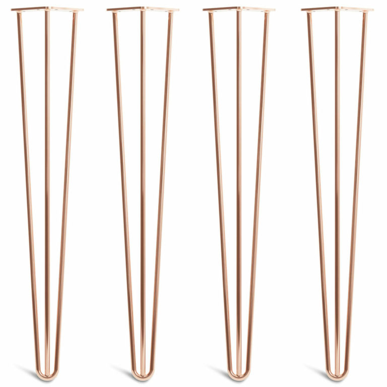 Hairpin Table Legs x4 Industrial Style Copper Pipe Dream Fittings