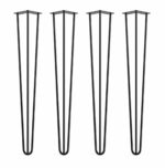 Hairpin Table Legs x4 | Industrial Style - Black