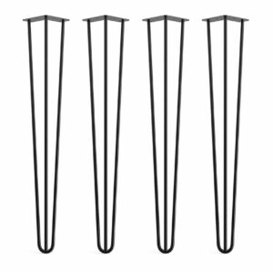 Hairpin Table Legs x4 | Industrial Style - Black