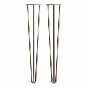 Hairpin Table Legs In Raw Steel (pair) | Industrial Style