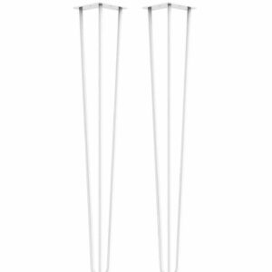 Hairpin Table Legs (pair) | Industrial Style - White
