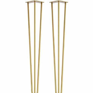Hairpin Table Legs (pair) | Industrial Style - Brass