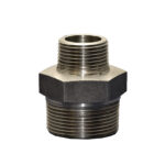 Black-Mild-Steel-Threaded-Reducing-Hex-Nipple