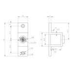 Double-Fixing-Pad-Square-Black-Box-Section-Key-Clamp-Data-Sheet