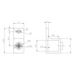 Single-Fixing-Pad-Square-Black-Box-Section-Key-Clamp-Data-Sheet