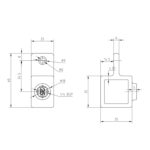 Single-Male-Swivel-Square-Black-Box-Section-Key-Clamp-Data-Sheet