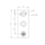 Two-Socket-Cross-Square-Black-Box-Section-Key-Clamp-Data-Sheet