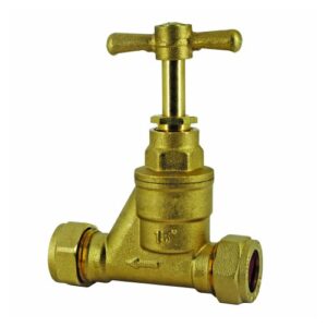 Stopcock BS1010 CxC Brass Compression DZR Fitting