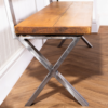 Classic X Bench Legs Industrial Steel_02