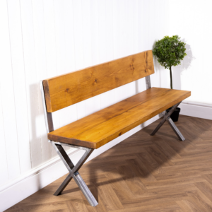 Chunky X Bench Legs Industrial Steel_01