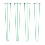 Hairpin Table Legs In Mint x4 | Industrial Style