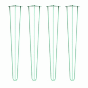 Hairpin Table Legs In Mint x4 | Industrial Style
