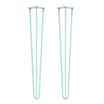 Hairpin Table Legs In Mint (Pair) | Industrial Style