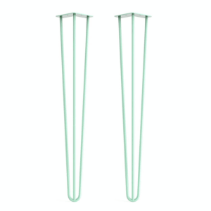 Hairpin Table Legs In Mint (Pair) | Industrial Style
