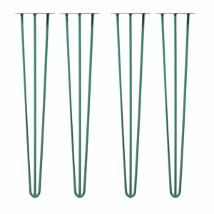 Hairpin Table Legs In Pastel Green (Set of 4) | Industrial Style