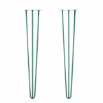 Hairpin Table Legs In Pastel Green (Pair) | Industrial Style