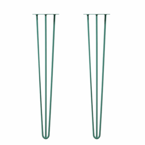 Hairpin Table Legs In Pastel Green (Pair) | Industrial Style
