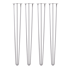 Hairpin Table Legs In Silver (Set of 4) | Industrial Style