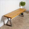 Hourglass Bench Legs Industrial Steel_01