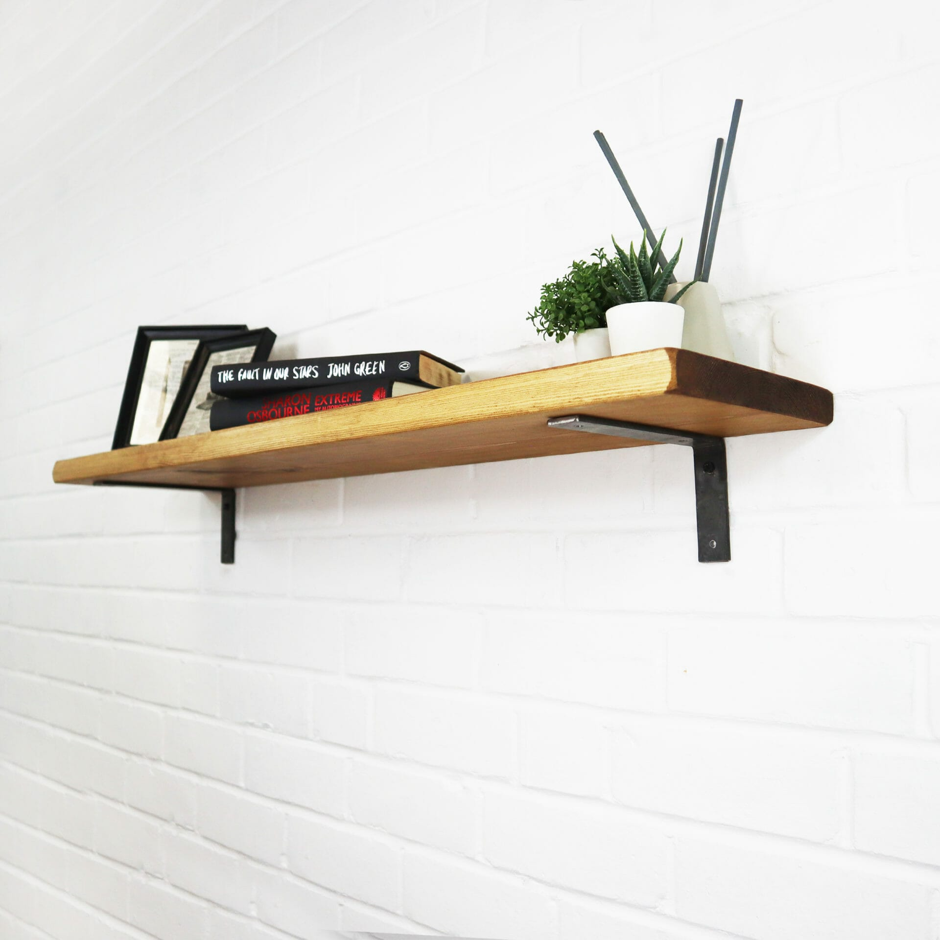 Rustic 'L' Brackets Industrial Steel (Pair) Pipe Dream Fittings