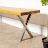 X Industrial Steel Bench Legs