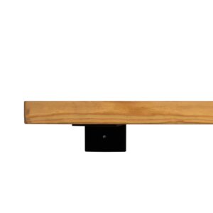 Chunky Rustic 'L' Shelf Brackets | Powder Coated Style (Pair)