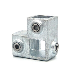 Galvanised Square Three Way Through 25MM