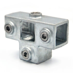Galvanised Square Side Outlet Tee 25MM